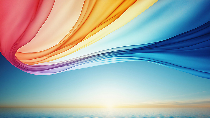 JPG 편집이미지 예술 곡선 추상 사람없음 컬러풀 태양 화려 천 부드러움 수평선 이미지편집 편집실사 AI컴퓨터그래픽 AI콘텐츠 자연요소 선 컬러 컨셉 무늬 직물 감각 CG 파일형식
