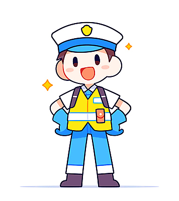 전신 캐릭터 남자 허리손 일러스트 한명 성인 반짝임 경찰모자 교통경찰 안전조끼 성인남자한명만 일러캐릭터 AI파일 모자_잡화 1 포즈 모션 사람 경찰 남자한명만 성인남자만 파일형식 벡터