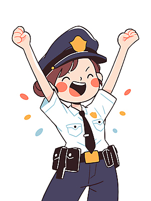 캐릭터 여자 일러스트 한명 미소 웃음 성인 반짝임 만세 경찰 열정 경찰복 활기 경찰모자 공무원 성인여자한명만 일러캐릭터 AI파일 직업 모자_잡화 1 감정 컨셉 유니폼 모션 표정 사람 여자한명만 성인여자만 파일형식 벡터