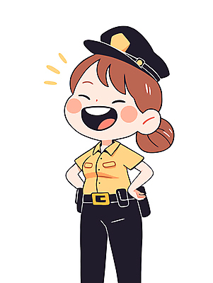 캐릭터 여자 일러스트 한명 미소 웃음 성인 반짝임 경찰 열정 경찰복 활기 경찰모자 공무원 성인여자한명만 일러캐릭터 AI파일 직업 모자_잡화 1 감정 컨셉 유니폼 모션 표정 사람 여자한명만 성인여자만 파일형식 벡터