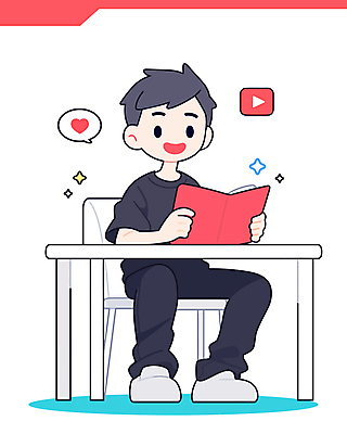 전신 남자 말풍선 의자 일러스트 한명 미소 들기 앉기 성인 책 독서 하트 책상 성인남자한명만 국내일러스트 AI파일 모양 1 가구 모션 표정 사람 남자한명만 성인남자만 파일형식 벡터