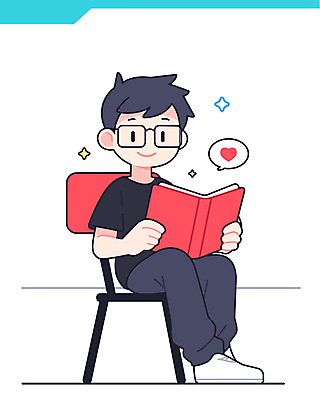 전신 남자 말풍선 의자 일러스트 한명 미소 들기 앉기 성인 책 독서 하트 성인남자한명만 안경낌 국내일러스트 AI파일 모양 1 안경 가구 모션 표정 사람 남자한명만 성인남자만 파일형식 벡터