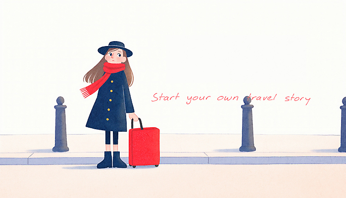 전신 PSD 모자 여자 여행 일러스트 거리 한명 성인 캐리어 목도리 자유 잡기 고독 시작 성인여자한명만 국내일러스트 1 잡화 감정 컨셉 모션 사람 여행가방 여자한명만 성인여자만 파일형식