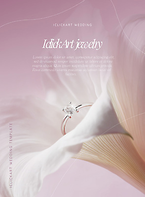 PSD 템플릿 포스터 분홍색 결혼 프로포즈 사람없음 빛 반지 백합 보석 다이아몬드 이미지템플릿 웨딩밴드 꽃 컬러 장신구 이벤트 광석 결혼반지 파일형식