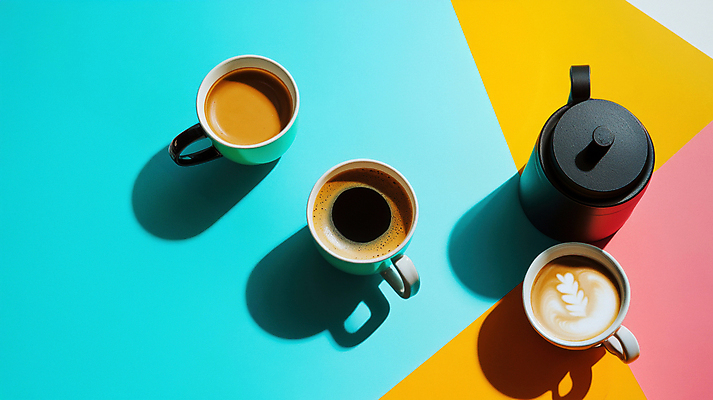 JPG 편집이미지 여유 커피 휴식 그림자 취미 사람없음 컬러풀 커피잔 힐링 감성 라떼아트 홈카페 편집실사 AI포토 AI콘텐츠 감정 음료 컬러 컨셉 잔 카페 CG 그림 라떼 파일형식