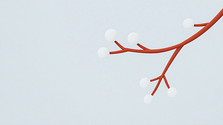 JPG 겨울 일러스트 자연 눈꽃 사람없음 나뭇가지 눈 미니멀 국내일러스트 AI일러스트 AI콘텐츠 자연요소 나무 계절 날씨 눈_날씨 생태계 파일형식