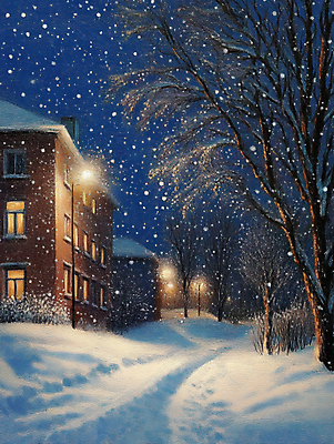 JPG 나무 편집이미지 겨울 가로등 주택 사람없음 빛 마을 저녁 주택가 눈길 눈내림 눈덮임 편집실사 AI포토 AI콘텐츠 식물 계절 공공시설 길 컨셉 눈_날씨 건물 야간 CG 파일형식