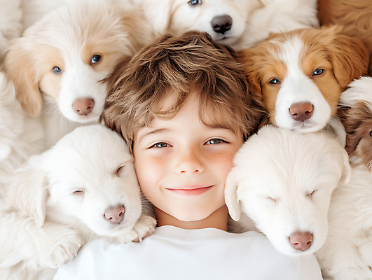 JPG 편집이미지 남자 행복 반려견 얼굴 어린이 여러마리 함께함 사랑 한명 미소 소년 반려동물 귀여움 잠 강아지 포위 의료성형뷰티 소년한명만 편집실사 AI인물포토 AI콘텐츠 동물 1 감정 다수 컨셉 모션 표정 사람 신체부위 개 CG 남자한명만 소년만 파일형식 AI포토