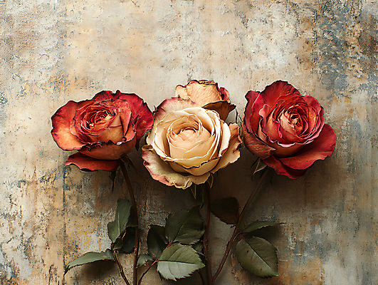 JPG 편집이미지 잎 건조 사람없음 장미 고급 드라이플라워 편집실사 AI포토 AI콘텐츠 식물 꽃 컨셉 CG 파일형식