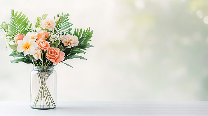 JPG 편집이미지 꽃 잎 탁자 휴식 그림자 사람없음 인테리어 꽃병 편안함 편집실사 AI포토 AI콘텐츠 식물 디자인 가구 컨셉 감각 CG 파일형식