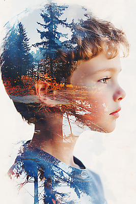 JPG 나무 편집이미지 남자 얼굴 어린이 자연 한명 소년 상반신 숲 합성 의료성형뷰티 소년한명만 이미지편집 편집실사 AI컴퓨터그래픽 AI콘텐츠 식물 1 사람 신체부위 CG 생태계 남자한명만 소년만 파일형식