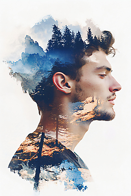 JPG 나무 편집이미지 남자 얼굴 자연 한명 상반신 성인 눈감음 숲 합성 의료성형뷰티 성인남자한명만 이미지편집 편집실사 AI컴퓨터그래픽 AI콘텐츠 식물 1 모션 사람 신체부위 CG 생태계 남자한명만 성인남자만 파일형식