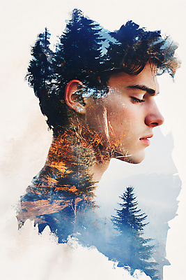 JPG 나무 편집이미지 남자 얼굴 자연 한명 상반신 성인 눈감음 숲 합성 의료성형뷰티 성인남자한명만 이미지편집 편집실사 AI컴퓨터그래픽 AI콘텐츠 식물 1 모션 사람 신체부위 CG 생태계 남자한명만 성인남자만 파일형식