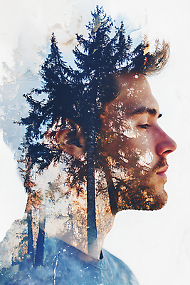 JPG 나무 편집이미지 남자 얼굴 자연 한명 상반신 성인 눈감음 숲 합성 의료성형뷰티 성인남자한명만 이미지편집 편집실사 AI컴퓨터그래픽 AI콘텐츠 식물 1 모션 사람 신체부위 CG 생태계 남자한명만 성인남자만 파일형식