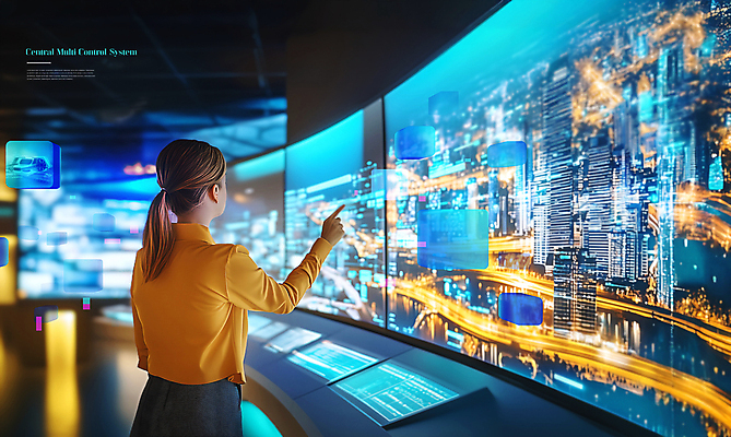 PSD 편집이미지 여자 미래 기술 한명 상반신 성인 파란색 디지털 가리킴 미래도시 멀티스크린 입체도형 첨단 컨트롤 의료성형뷰티 성인여자한명만 AI_인공지능 이미지편집 편집실사 도형 1 컬러 컨셉 사람 손짓 스크린 도시 입체 CG 여자한명만 성인여자만 파일형식