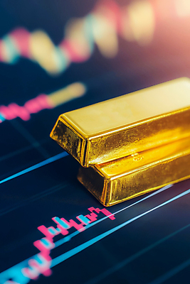 JPG 편집이미지 그래프 사람없음 경제 재산 황금 가격 금괴 변동 편집실사 AI포토 AI콘텐츠 금융 CG 파일형식