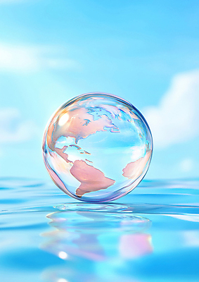 JPG 구름 편집이미지 지구 하늘색 하늘 그림자 사람없음 물 햇빛 모형 깨끗함 원형 디지털합성 유리구슬 편집실사 AI컴퓨터그래픽 AI콘텐츠 자연요소 도형 컨셉 유리 파란색 태양 구슬 CG 파일형식