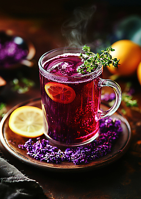 JPG 편집이미지 그릇 꽃잎 겨울 오렌지 잔 건강 사람없음 차 수증기 감기 민트 디지털합성 슬라이스 시나몬 뱅쇼 편집실사 AI포토 AI콘텐츠 식기 계절 꽃 음료 과일 와인 질병 허브 CG 파일형식