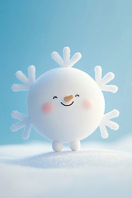 JPG 나무 편집이미지 하늘색 겨울 눈꽃 미소 사람없음 질감 편집실사 AI컴퓨터그래픽 AI콘텐츠 식물 계절 눈_날씨 표정 파란색 CG 파일형식