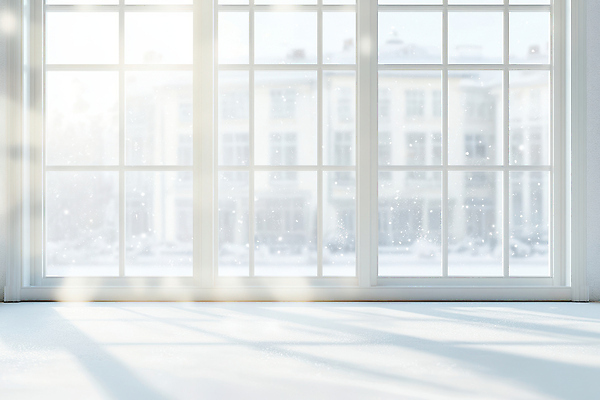 JPG 편집이미지 겨울 사람없음 인테리어 햇빛 흰색 눈 창가 편집실사 AI포토 AI콘텐츠 자연요소 디자인 계절 컬러 창문 날씨 태양 CG 파일형식