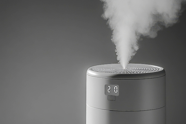 JPG 편집이미지 실내 사람없음 건강관리 회색 수증기 가습기 습도 편집실사 AI포토 AI콘텐츠 컬러 건강 관리 내부 CG 파일형식