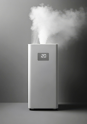 JPG 편집이미지 실내 사람없음 건강관리 회색 수증기 가습기 습도 편집실사 AI포토 AI콘텐츠 컬러 건강 관리 내부 CG 파일형식