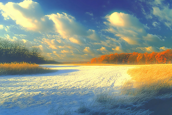 JPG 나무 구름 겨울 일러스트 자연 하늘 초원 사람없음 노을 설원 풀 숲 국내일러스트 AI일러스트 AI콘텐츠 자연요소 식물 계절 눈_날씨 생태계 파일형식