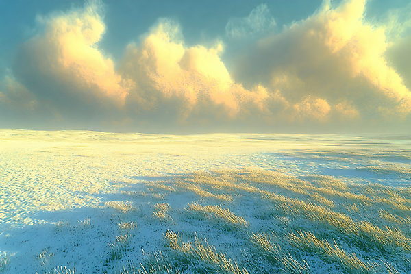 JPG 구름 겨울 일러스트 자연 하늘 초원 사람없음 노을 설원 풀 국내일러스트 AI일러스트 AI콘텐츠 자연요소 식물 계절 눈_날씨 생태계 파일형식