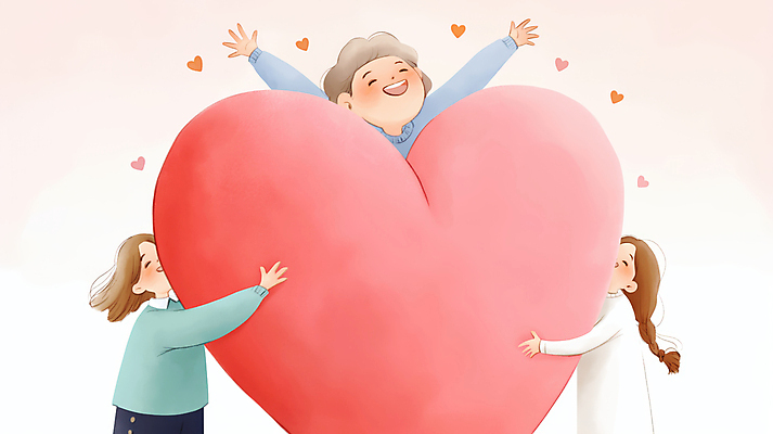 JPG 여자 행복 분홍색 일러스트 미소 상반신 성인 세명 만세 하트 잡기 성인여자만 국내일러스트 AI일러스트 AI콘텐츠 모양 감정 컬러 모션 표정 사람 여자만 성인만 파일형식