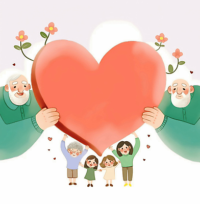 JPG 여자 할아버지 노년 남자 꽃 행복 할머니 어린이 분홍색 일러스트 가족 손녀 미소 들기 소녀 여러명 상반신 성인 하트 국내일러스트 AI일러스트 AI콘텐츠 모양 식물 감정 컬러 다수 관계 모션 표정 사람 손주 파일형식