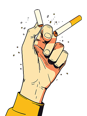 손 일러스트 담배 신체부위 노란색 손상 가루 금연 국내일러스트 AI파일 캠페인 컬러 컨셉 사람 사회이슈 파일형식 벡터