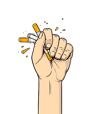 손 일러스트 담배 신체부위 노란색 손상 가루 금연 국내일러스트 AI파일 캠페인 컬러 컨셉 사람 사회이슈 파일형식 벡터