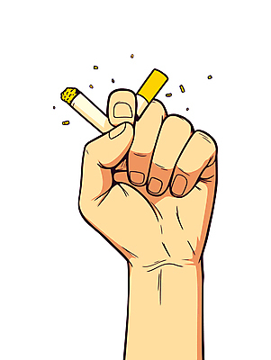 손 일러스트 담배 신체부위 노란색 손상 가루 금연 국내일러스트 AI파일 캠페인 컬러 컨셉 사람 사회이슈 파일형식 벡터