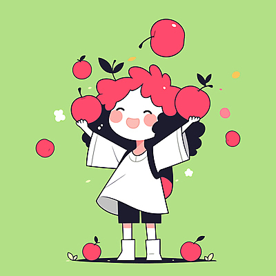 전신 여자 행복 어린이 잎 일러스트 한명 웃음 들기 소녀 초록색 사과 활기 소녀한명만 국내일러스트 AI파일 식물 1 감정 컬러 컨셉 과일 모션 표정 사람 여자한명만 소녀만 파일형식 벡터
