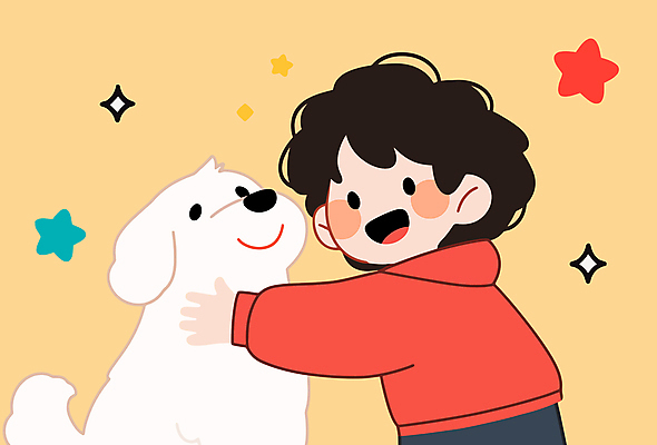 무료이미지 남자 행복 어린이 일러스트 포옹 한명 웃음 소년 상반신 우정 하트 강아지 베이지색 소년한명만 유대감 국내일러스트 AI파일 모양 1 감정 컬러 안기 표정 사람 친구 반려동물 개 남자한명만 소년만 파일형식 벡터