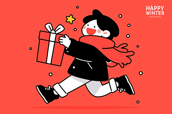 전신 남자 별 어린이 크리스마스 겨울 일러스트 한명 웃음 들기 소년 빨간색 선물상자 달리기 목도리 기쁨 눈송이 눈내림 소년한명만 국내일러스트 AI파일 자연요소 1 잡화 계절 기념일 감정 컬러 모션 눈_날씨 표정 선물 사람 상자 남자한명만 소년만 파일형식 벡터