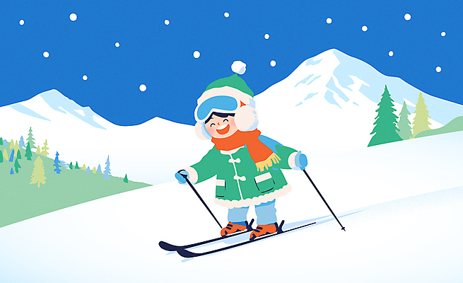 전신 나무 남자 어린이 겨울 일러스트 스키 고글 털모자 한명 미소 소년 파란색 목도리 잡기 귀마개 스키복 털장갑 폴 눈내림 소년한명만 스키타기 설산 국내일러스트 AI파일 식물 모자_잡화 1 잡화 옷 계절 컬러 장갑 모션 겨울스포츠 산 눈_날씨 표정 사람 스키용품 남자한명만 소년만 파일형식 벡터