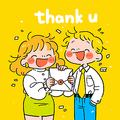 여자 남자 행복 일러스트 봉투 직장 서기 웃음 들기 정장 성인 두명 노란색 마주보기 귀걸이 축하 잡기 감사 주머니손 보너스 포상금 성인만 국내일러스트 AI파일 옷 감정 컬러 컨셉 돈 회사 장신구 모션 표정 사람 파일형식 벡터