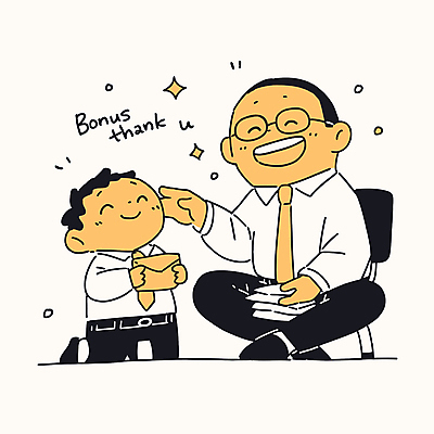 남자 행복 일러스트 봉투 직장 미소 웃음 들기 정장 성인 두명 반짝임 사무실 마주보기 축하 감사 가부좌 보너스 포상금 성인남자만 안경낌 쓰다듬기 국내일러스트 AI파일 옷 감정 안경 컨셉 돈 회사 비즈니스 모션 표정 사람 앉기 남자만 성인만 파일형식 벡터