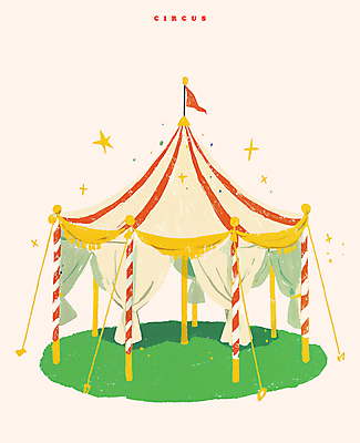 PSD 일러스트 텐트 이벤트 사람없음 장식 반짝임 축제 깃발 서커스 즐거움 오브젝트 연분홍색 국내일러스트 감정 분홍색 모션 캠핑도구 파일형식