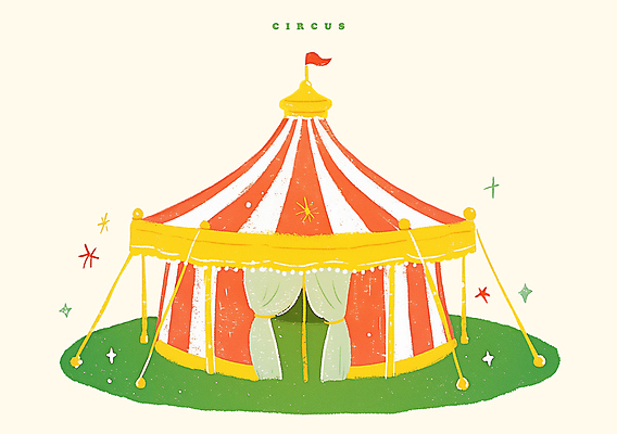 PSD 일러스트 텐트 이벤트 사람없음 장식 반짝임 축제 깃발 서커스 즐거움 오브젝트 아이보리 국내일러스트 감정 컬러 모션 캠핑도구 파일형식