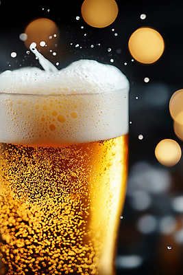 JPG 편집이미지 근접촬영 사람없음 빛 파티 검은색 축제 거품 금색 물방울 보케 맥주잔 편집소스 편집실사 AI포토 AI콘텐츠 뷰포인트 컬러 술잔 이벤트 CG 파일형식