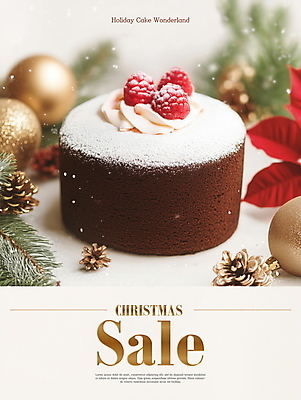 PSD 편집이미지 크리스마스장식 크리스마스 겨울 이벤트 사람없음 세일 디지털합성 산딸기 솔방울 솔잎 초코케이크 포인세티아 슈가파우더 홀리데이 오너먼트 편집소스 이미지편집 계절 기념일 꽃 잎 과일 휴가 케이크 파일형식