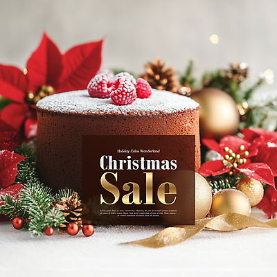 PSD 편집이미지 크리스마스장식 크리스마스 겨울 이벤트 사람없음 세일 디지털합성 산딸기 솔잎 초코케이크 포인세티아 슈가파우더 홀리데이 오너먼트 편집소스 이미지편집 계절 기념일 꽃 잎 과일 휴가 케이크 파일형식