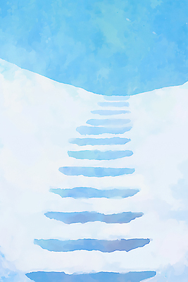 JPG 설경 일러스트 자연 하늘 아침 사람없음 파란색 계단 고요 눈 쌓인눈 눈내림 눈덮임 국내일러스트 AI일러스트 AI콘텐츠 주간 자연요소 컬러 컨셉 겨울 날씨 눈_날씨 풍경 생태계 파일형식