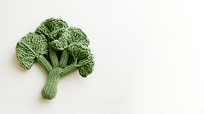 JPG 편집이미지 채소 사람없음 귀여움 뜨개질 브로콜리 디지털합성 니트 수공예 편집소스 편집실사 AI포토 AI콘텐츠 컨셉 상의 취미 공예 CG 파일형식