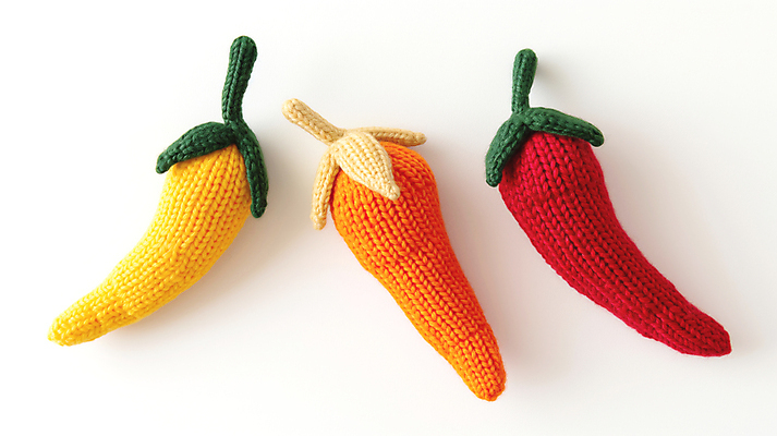 JPG 편집이미지 채소 고추 사람없음 귀여움 뜨개질 디지털합성 니트 수공예 편집소스 편집실사 AI포토 AI콘텐츠 컨셉 상의 취미 공예 CG 파일형식