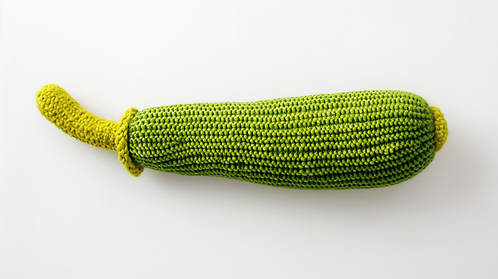 JPG 편집이미지 채소 사람없음 귀여움 뜨개질 디지털합성 니트 수공예 주키니 편집소스 편집실사 AI포토 AI콘텐츠 컨셉 상의 취미 공예 CG 파일형식