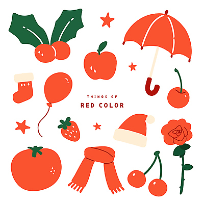 별 스티커 토마토 일러스트 우산 산타모자 딸기 양말 사람없음 빨간색 장미 목도리 체리 사과 오브젝트 풍선 호랑가시나무열매 국내일러스트 AI파일 자연요소 모자_잡화 잡화 열매 꽃 컬러 크리스마스 채소 과일 파일형식 벡터