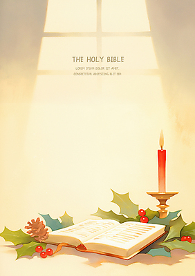 계절 기념일 열매 종교 컬러 종교용품 공백 파일형식 그림자 빛 호랑가시나무열매 사람없음 겨울 카피스페이스 기독교 천주교 성경 크리스마스 솔방울 베이지색 국내일러스트 PSD 일러스트 초